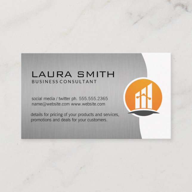 Finance Logo | Corporate | Realtor Business Card (Front)
