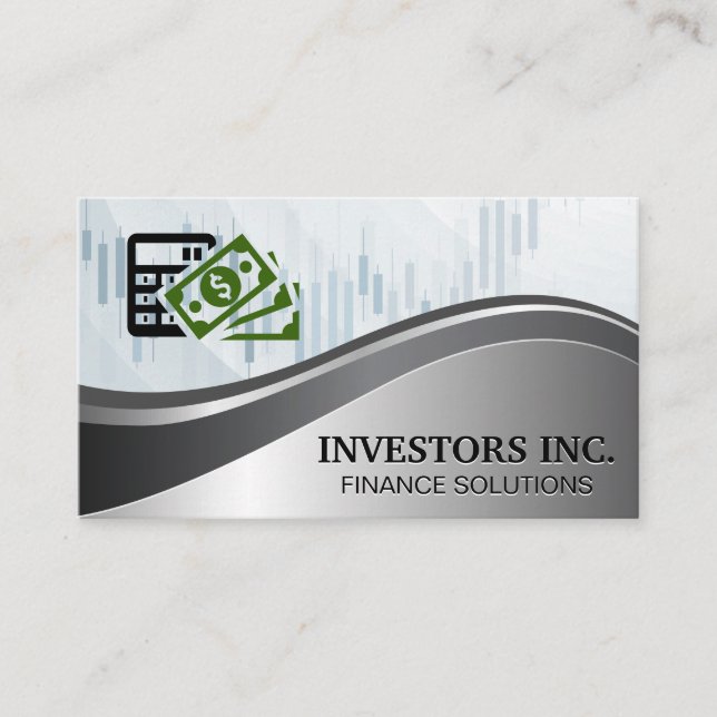 Finance Logo | Graph Business Card (Front)