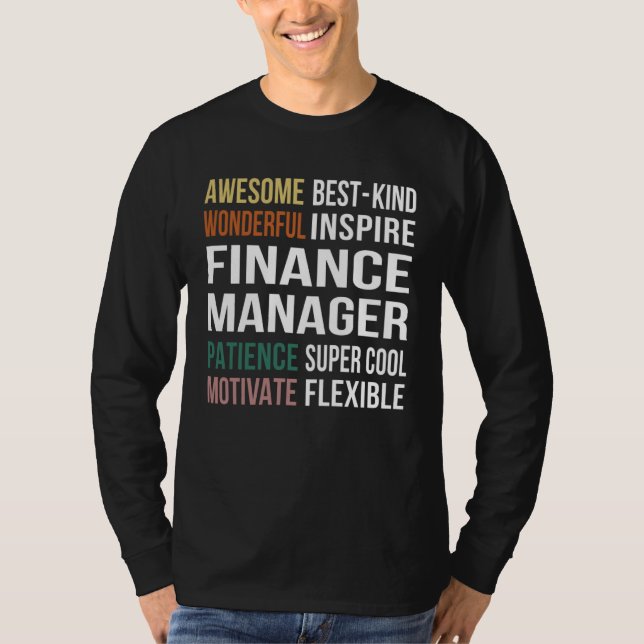 Finance Manager  Appreciation T-Shirt (Front)