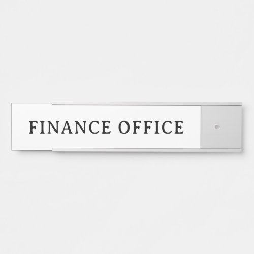 FINANCE OFFICE | Professional Modern Door Sign