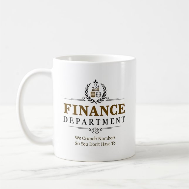 Finance Team Personalized  Coffee Mug (Left)