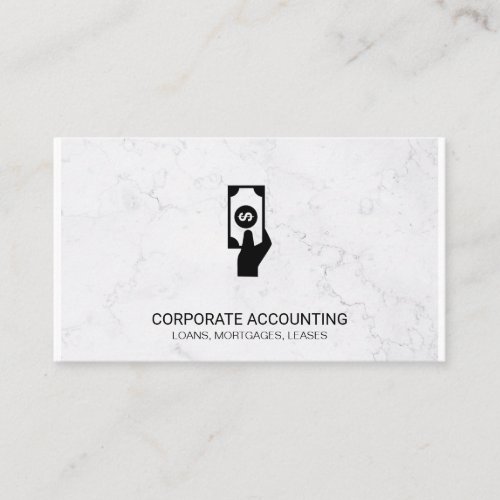 Financial Accounting  Marble  Investing Business Card