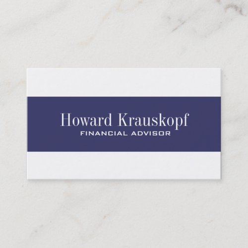 Financial Advisor Business Cards