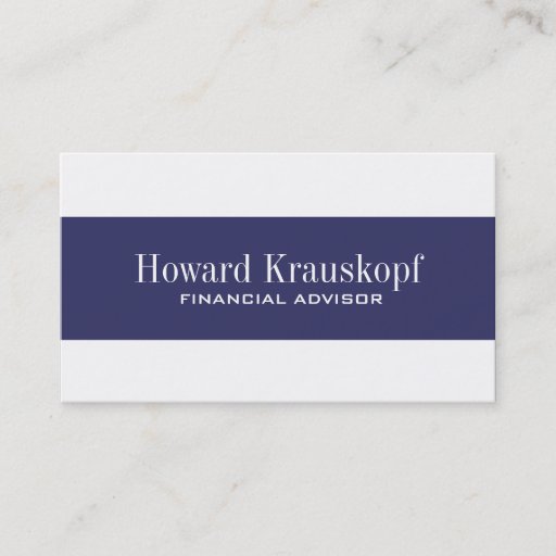 Customizable Financial Advisor Business Cards