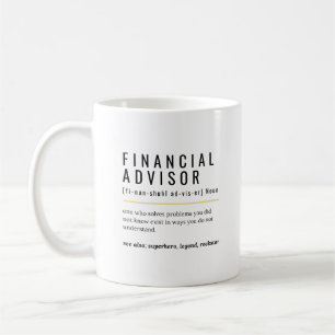 Financial Advisor Definition Coffee Mug