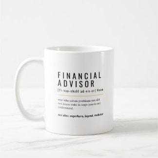 Financial Advisor Definition Coffee Mug