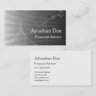 Financial Advisor Personal Card