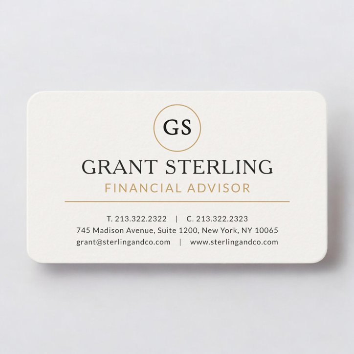 Financial Advisor Professional Business Card