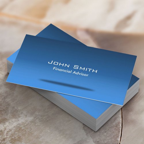 Financial Advisor Professional Consultant Business Card