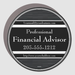 Financial Advisor Promotional Auto Magnet HAMbyWG