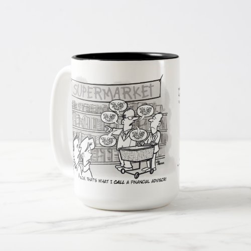 Financial advisor template Two_Tone coffee mug
