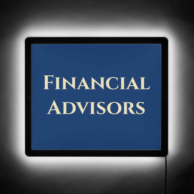 Financial Advisory Busienss LED Sign (Front)
