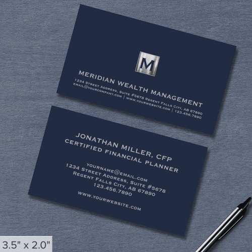 Financial Advisory Services Business Card