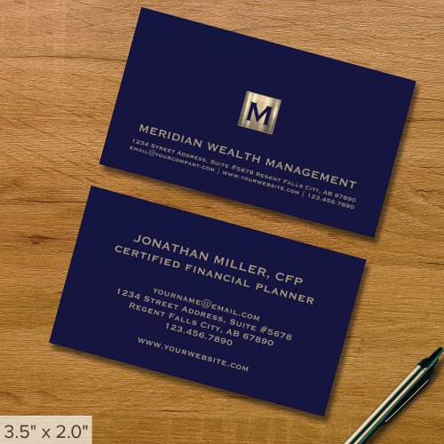 Financial Advisory Services Business Card