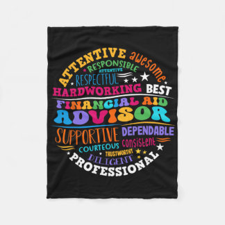 Financial Aid Advisor Appreciation Week Fleece Blanket
