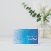 Financial Analyst Accountant Business Card (Standing Front)