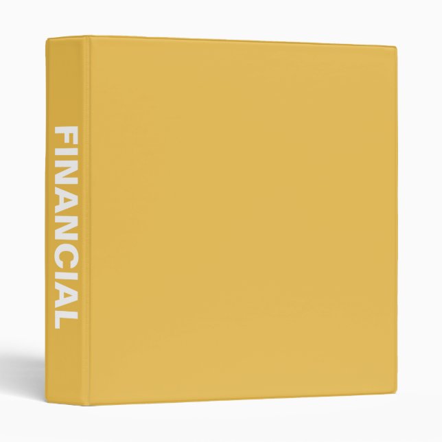 Financial Big Bold Name binder (Front/Spine)