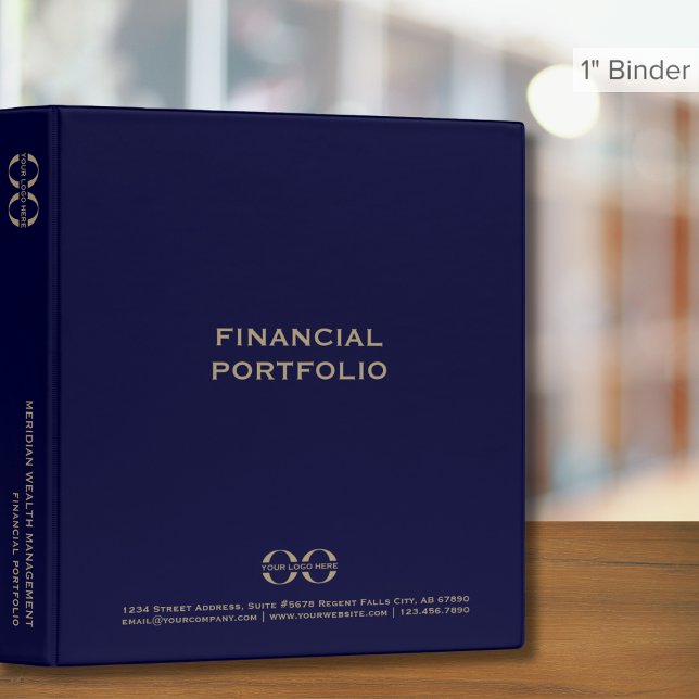 Financial Binder with Template Logo (Creator Uploaded)