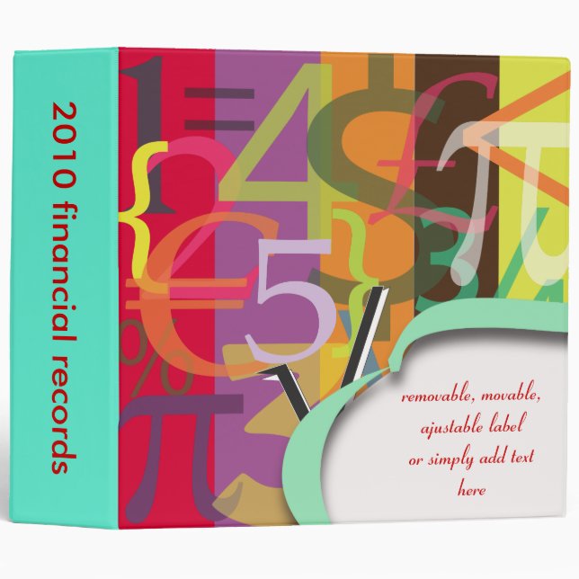 Financial binders, math binders Christmas Gift (Front/Spine)