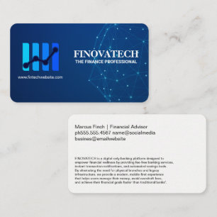 Financial Chart Accounting Banking Ecommerce Business Card