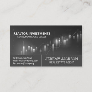 Financial Charts   Stock Graphs Business Card