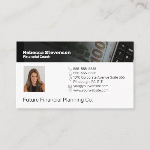 Financial Coach Professional Business Card