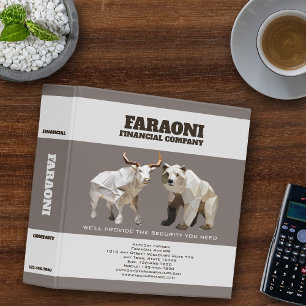 Financial Company 3 Ring Binder