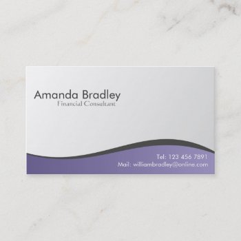 Financial Consultant - Business Cards by Creativefactory at Zazzle