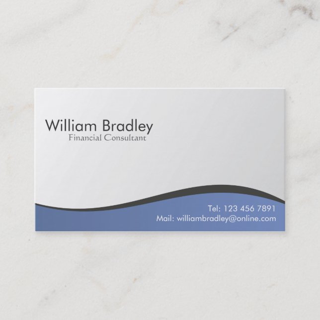 Financial Consultant - Business Cards (Front)