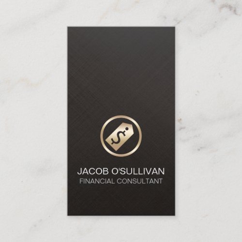 Financial Consultant Finance Financing Money Business Card