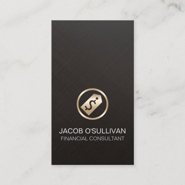 Financial Consultant Finance Financing Money Business Card (Front)