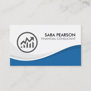 Financial Consultant Finance Money Business Card