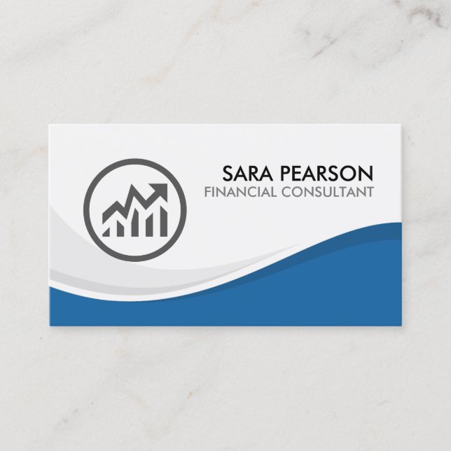 Financial Consultant Finance Money Business Card (Front)