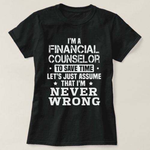 Financial Counselor T_Shirt