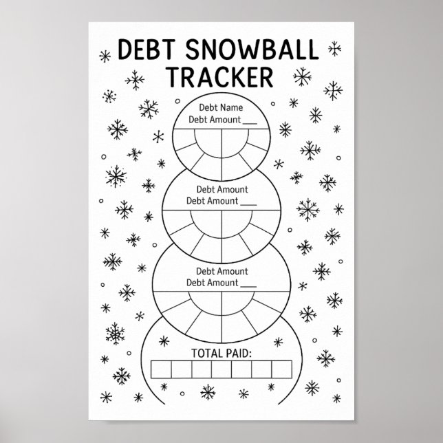 Financial Debt Snowball Tracker  Poster (Front)