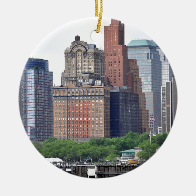 Financial District-Lower Manhattan Ceramic Ornament (Front)
