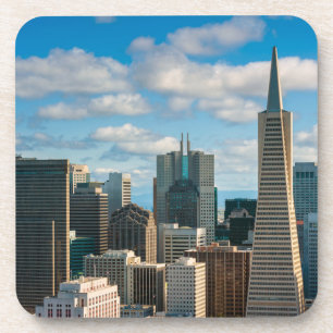 Financial District Skyline of San Francisco Beverage Coaster
