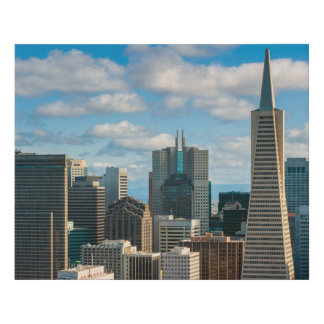 Financial District Skyline of San Francisco Faux Canvas Print