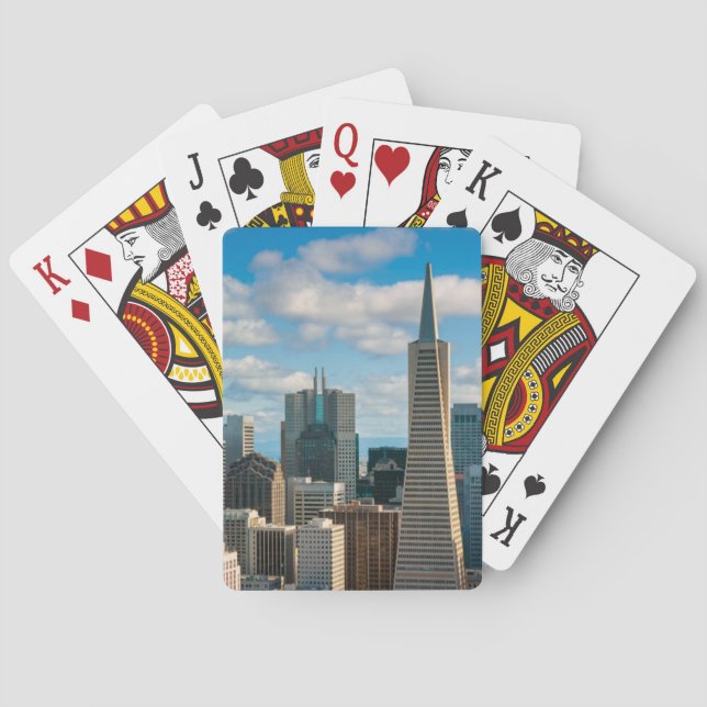 Financial District Skyline of San Francisco Poker Cards (Back)