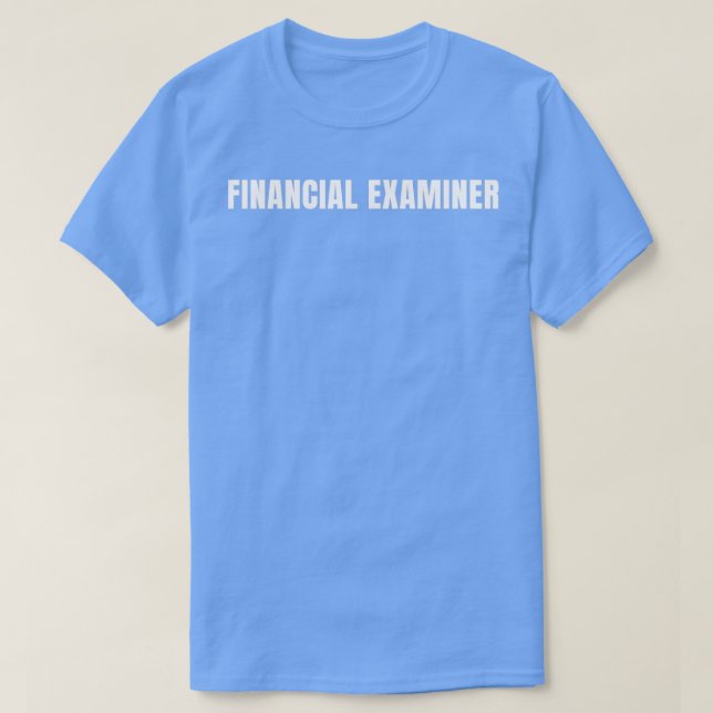 Financial Examiner Funny Job Title Profession Birt T-Shirt (Design Front)
