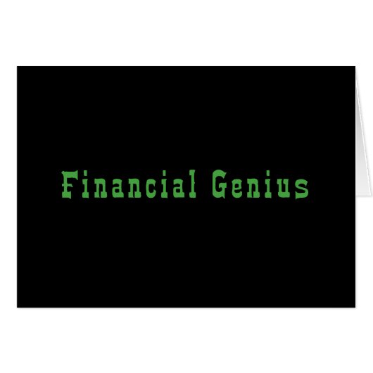 Financial Genius Cards (Front Horizontal)