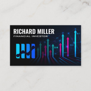 Financial Graph Investor Stock Chart Business Card