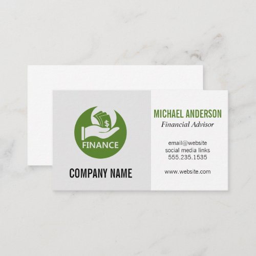 Financial  Investment Logo Business Card
