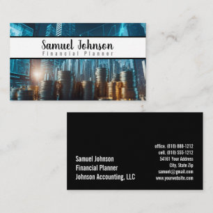 Financial Planner Accountant Wealth Management Business Card