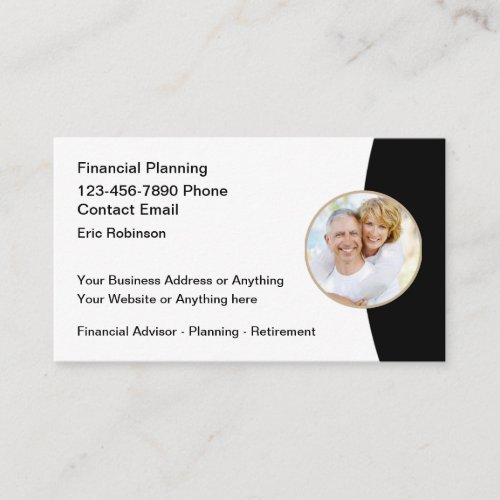 Financial Planner And Advisor Business Cards
