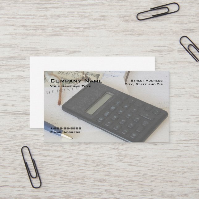 Financial Planner Business Card (Front/Back In Situ)