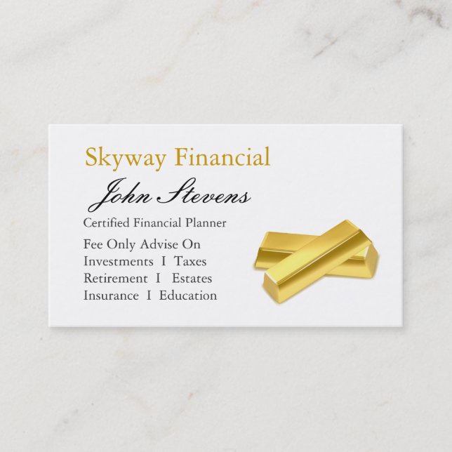Financial Planner Business Card (Front)