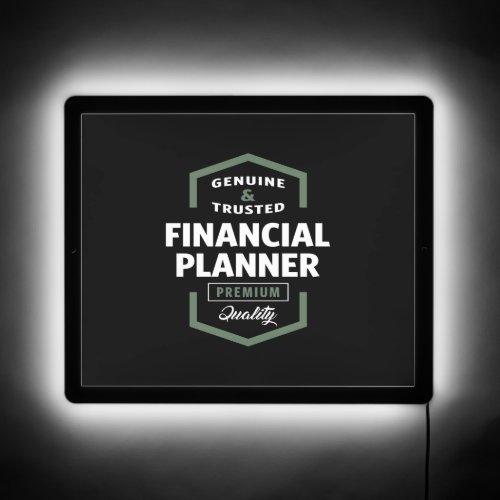 Financial Planner  Gift Ideas   LED Sign