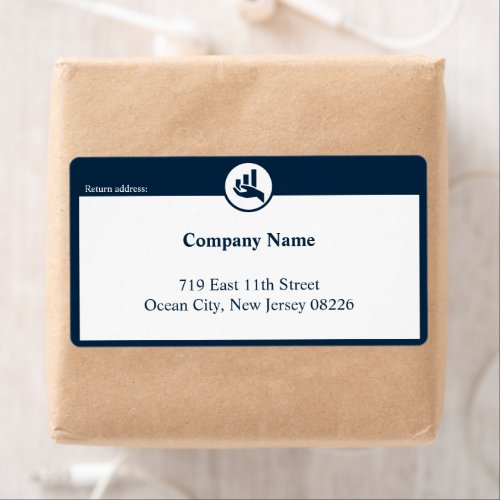 Financial Planner Small Company Custom Text  Logo Label