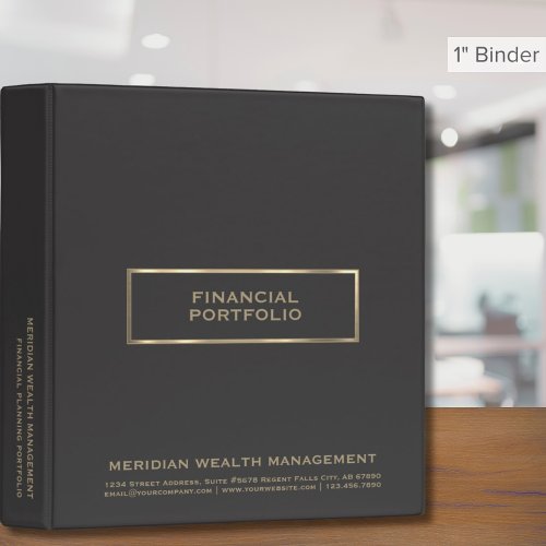 Financial Planning Portfolio Binder